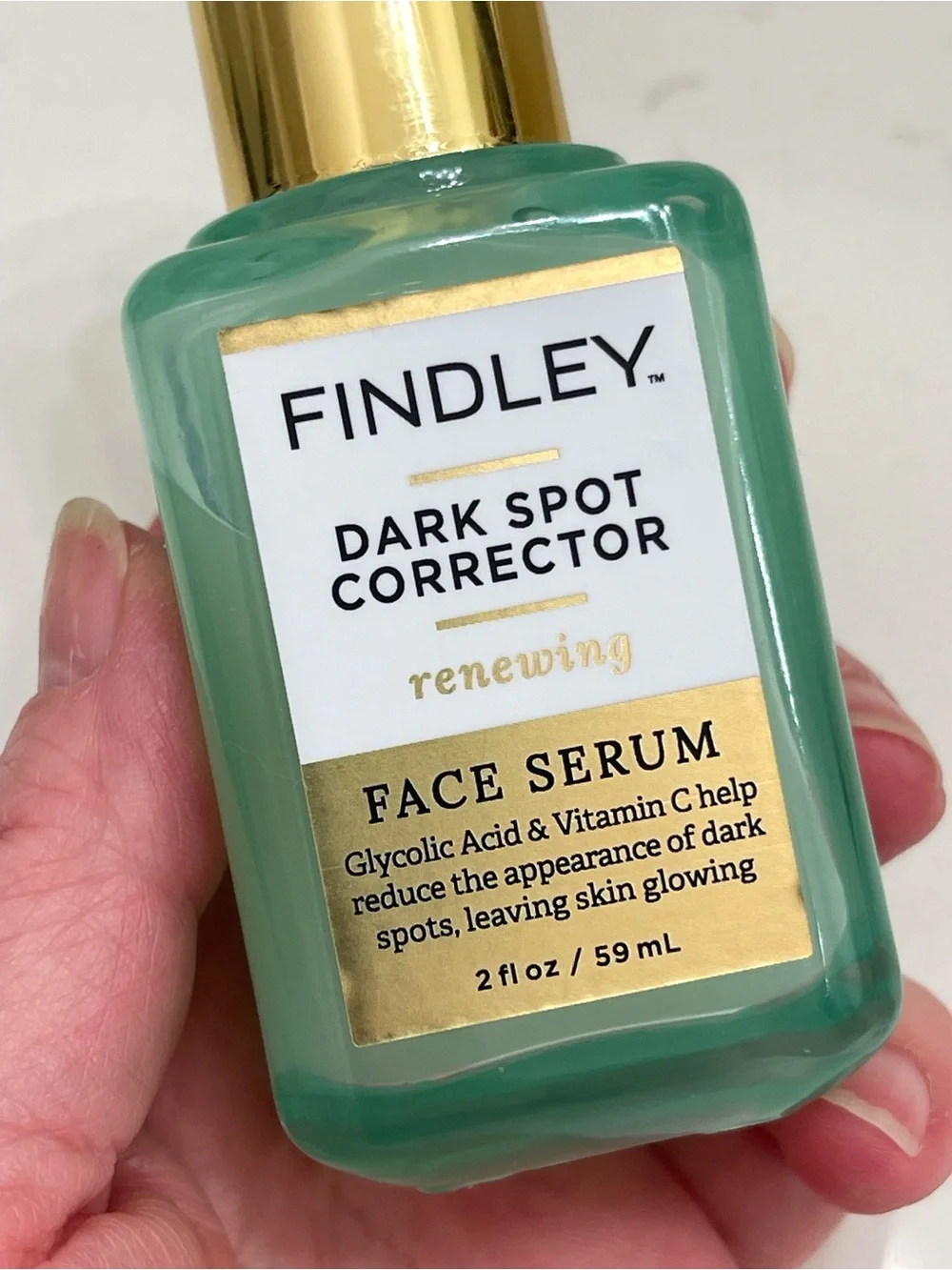 Finley Green and Gold Dark Spot Corrector Face Serum